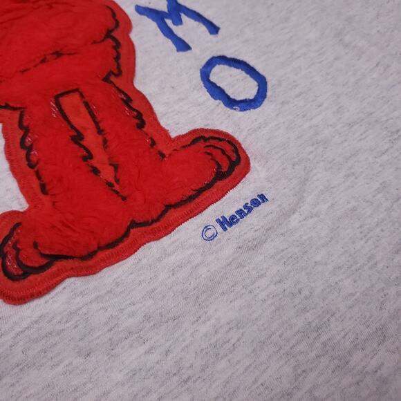 Vtg Fuzzy Elmo Sesame Street textured tee - Picture 5 of 8